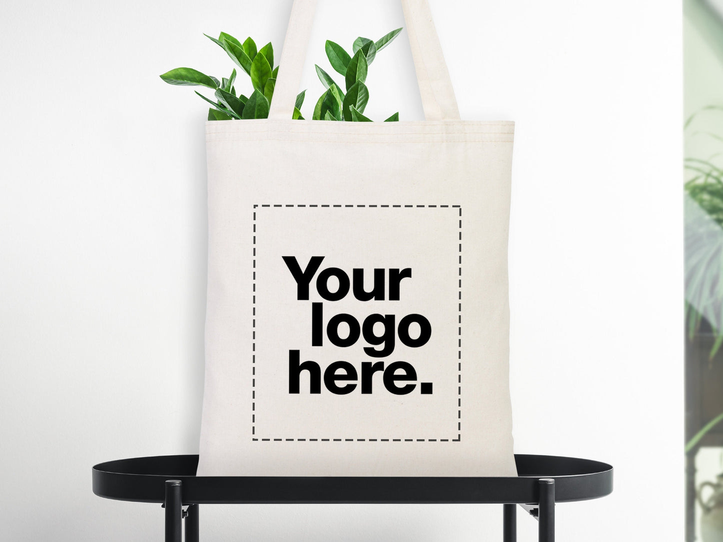Customize Tote Bags 14 W" x 16 H" (35 cm x 40 cm) - Personalized Bags - Promotional Reusable Grocery Bag - With Your Logo or Photo