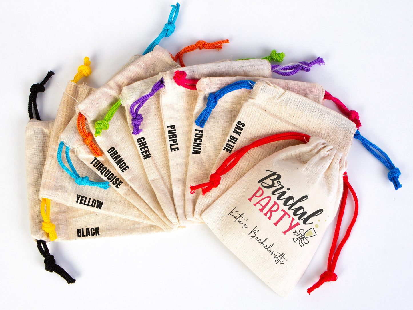 Bridal Party Bags, 4"W x 5"H (10 cm x 13 cm) Hangover Survival Kit Bags - Bachelorette Party Pouches - Custom Hangover Bags