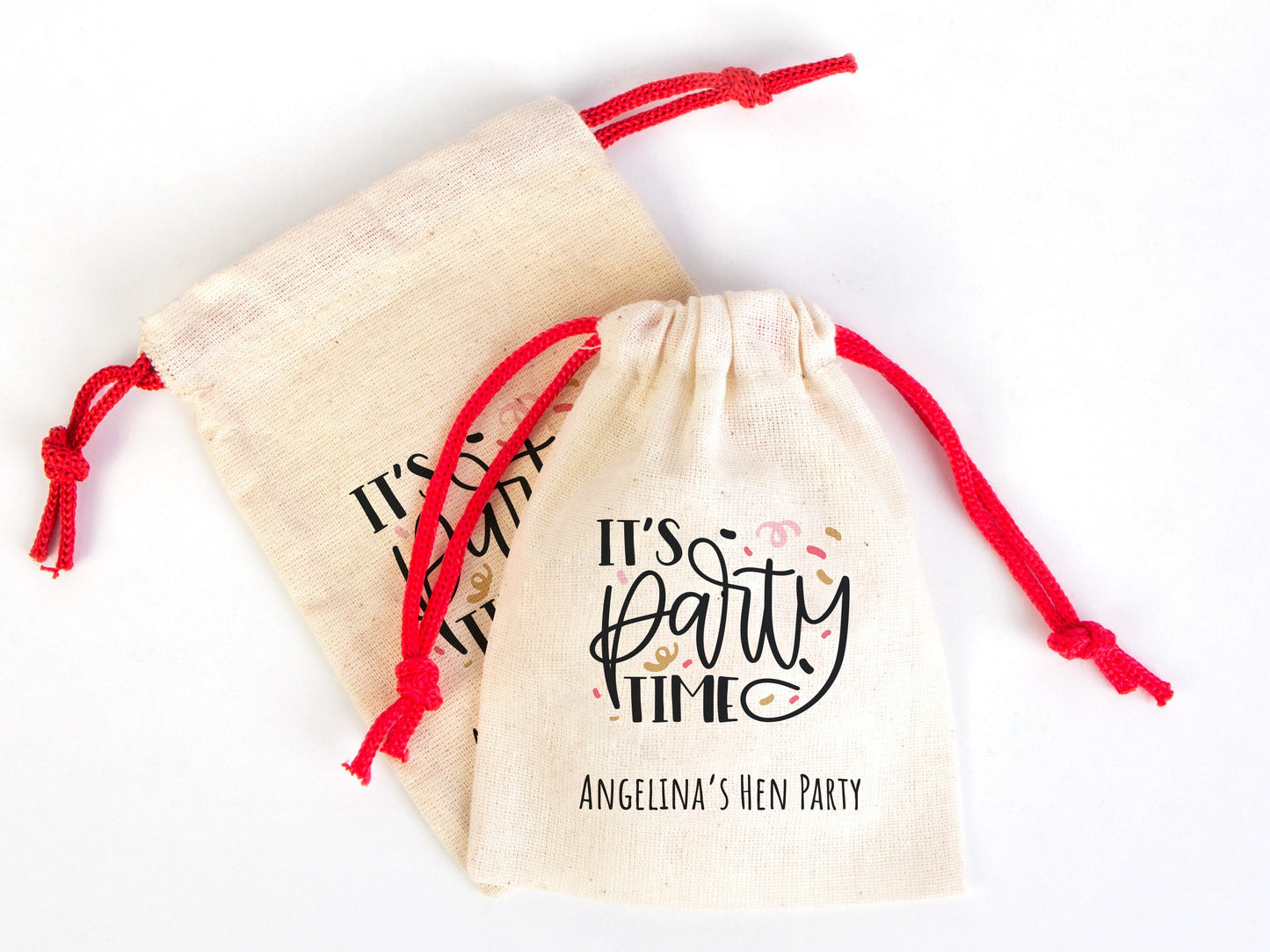 Hen Party Bags - 4"W x 5"H (10 cm x 13 cm) Party Recovery Kit Bags - Custom Hangover Bags - Bachelorette Party - Wedding Tote Bag