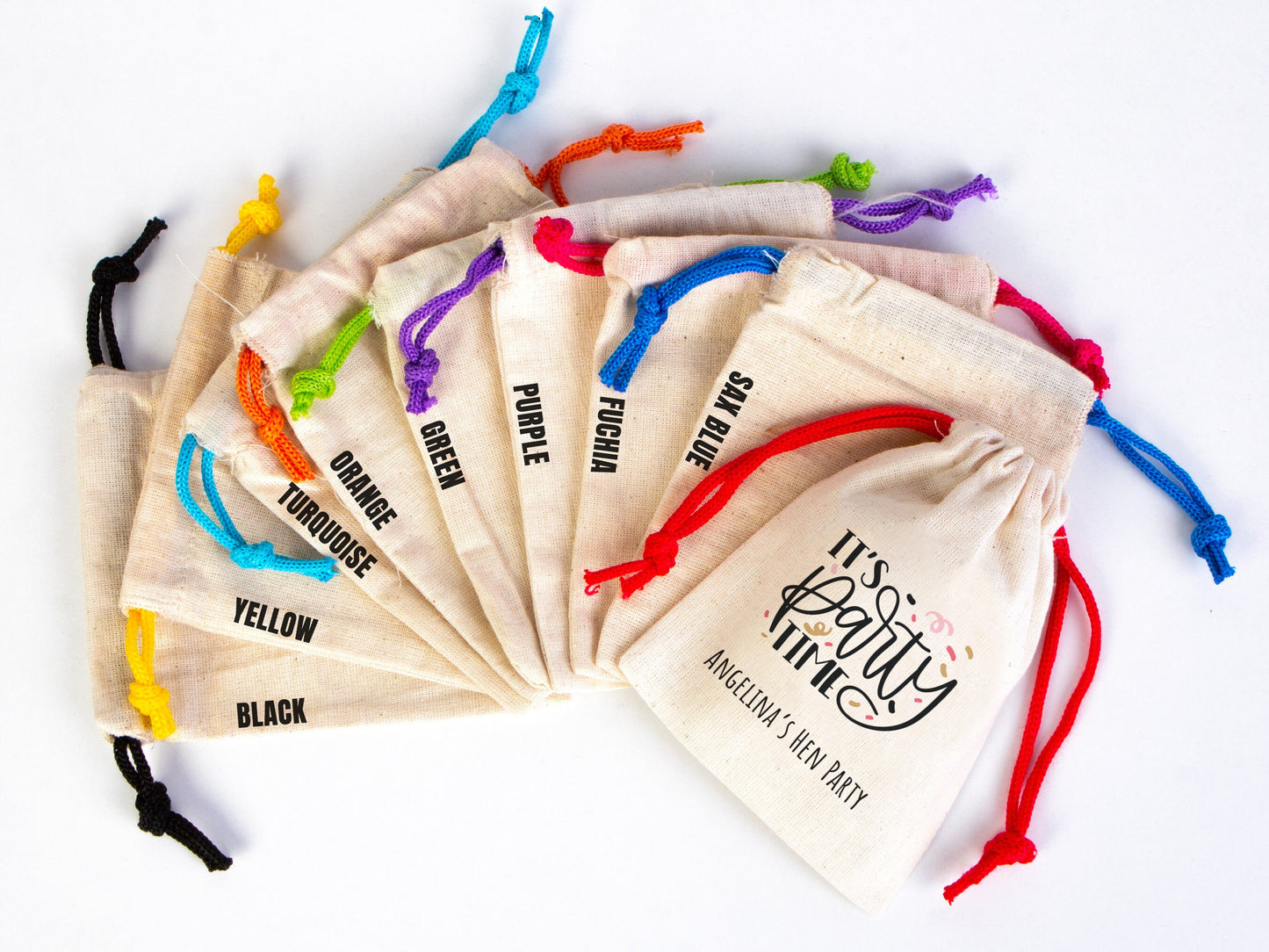 Hen Party Bags - 4"W x 5"H (10 cm x 13 cm) Party Recovery Kit Bags - Custom Hangover Bags - Bachelorette Party - Wedding Tote Bag