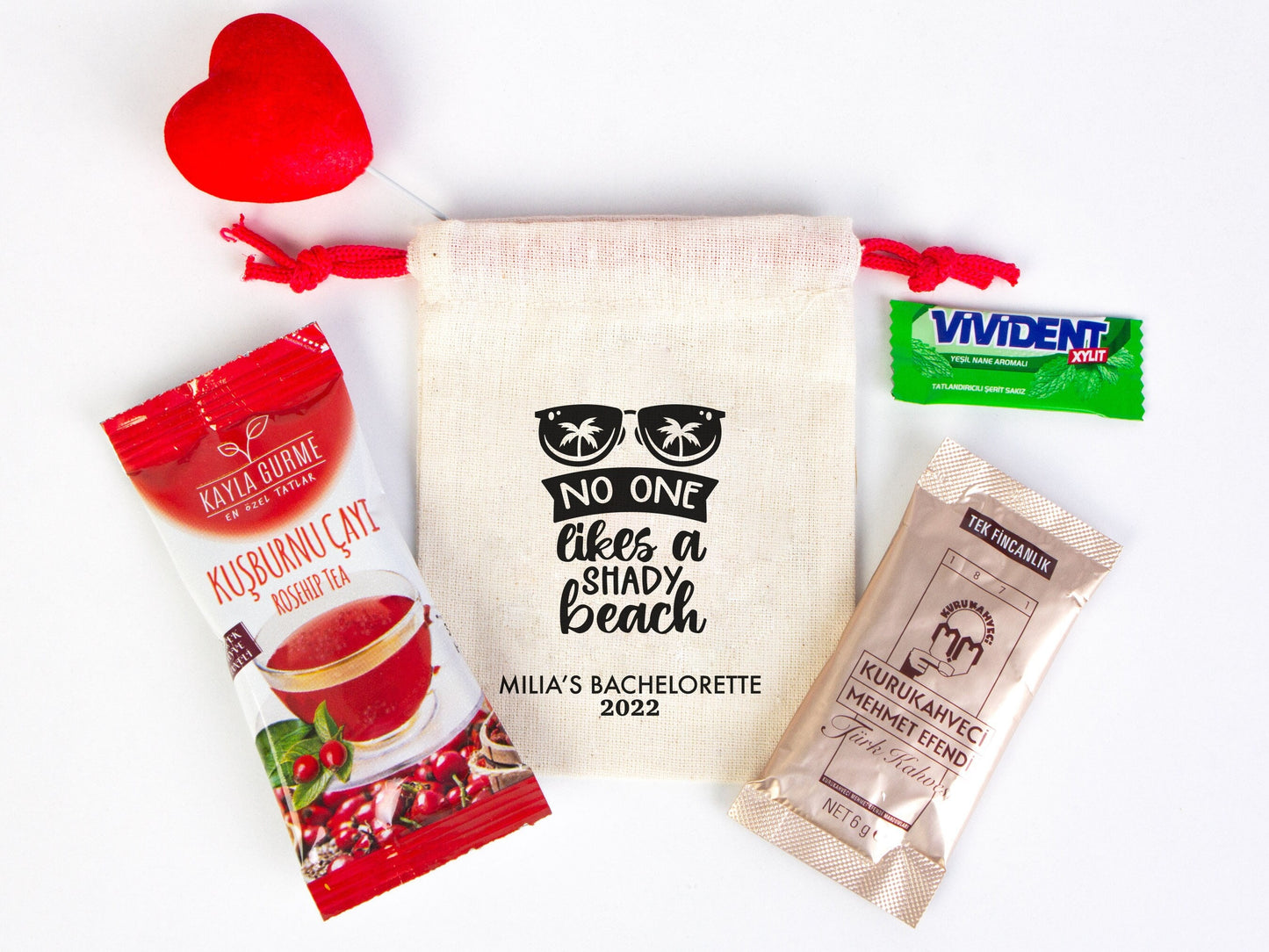 Bachelorette Party Personalized Hangover Kit - 4"W x 5"H (10 cm x 13 cm) - Custom with Your Name or Design - Survival Kits & Hangover Kits