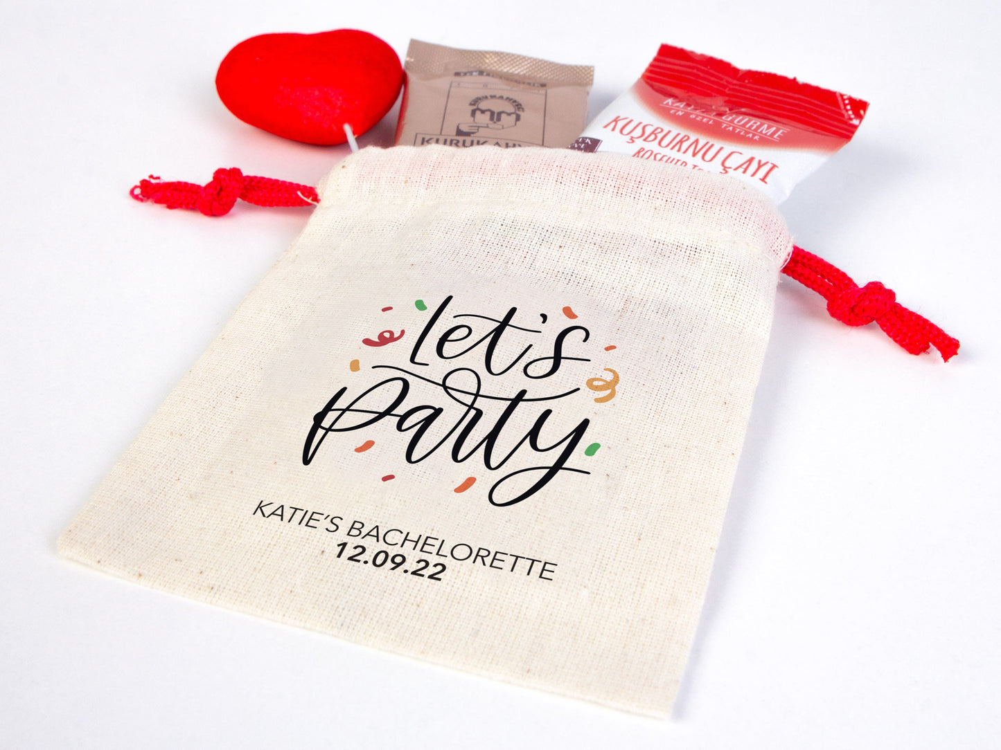 Lets Party Bags Party Recovery Kit Bags - 4"W x 5"H (10 cm x 13 cm) Custom Hangover Bags - Bachelorette Party - Wedding Tote Bag - Hen Party