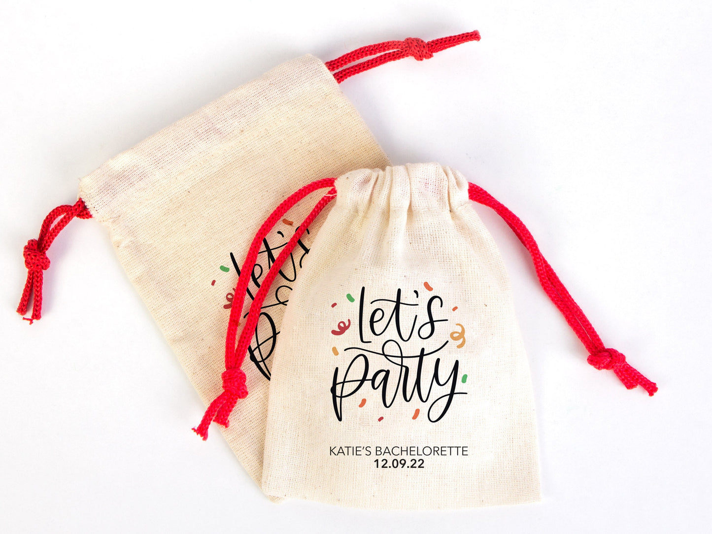 Lets Party Bags Party Recovery Kit Bags - 4"W x 5"H (10 cm x 13 cm) Custom Hangover Bags - Bachelorette Party - Wedding Tote Bag - Hen Party