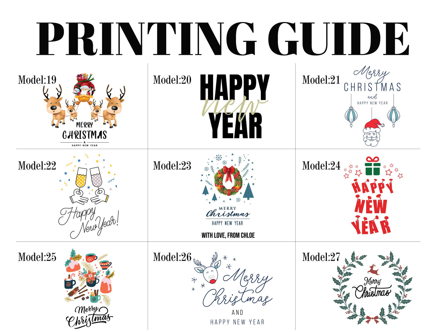 Personalized Christmas Gift Bags, 27 Design, Holiday Party Favors, Personalized 6"W x 8"H (15.5cm x 20 cm) Cotton Bags , Muslin Bags, Gift Bags