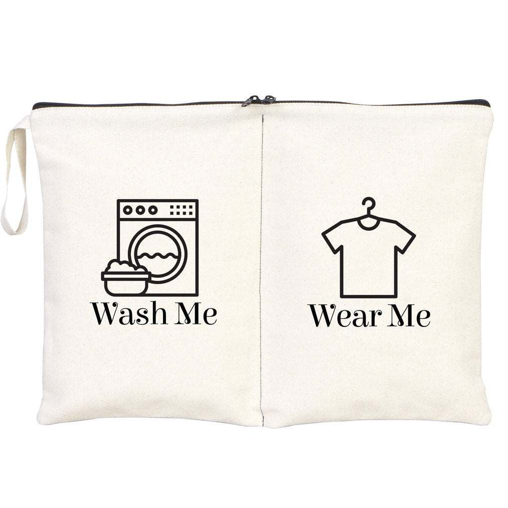 Pamusan Wear and Wash Travel Bag - Personal Travel Bag - Lingerie Laundry Bag - Clean and dirty bags - Storage and Organization Cotton Bags