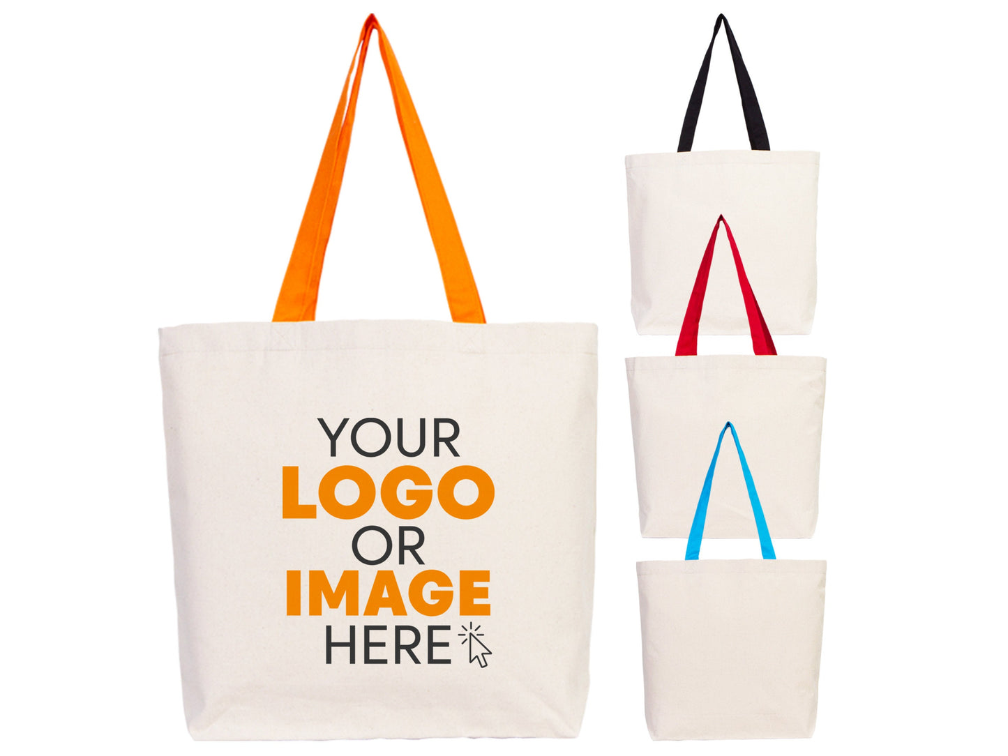 Beach Canvas Bags 19"W x 16"H x 4"L (48 cm x 41 cm x 10 cm) - Travel and Beach Bags - Welcome Wedding Bag