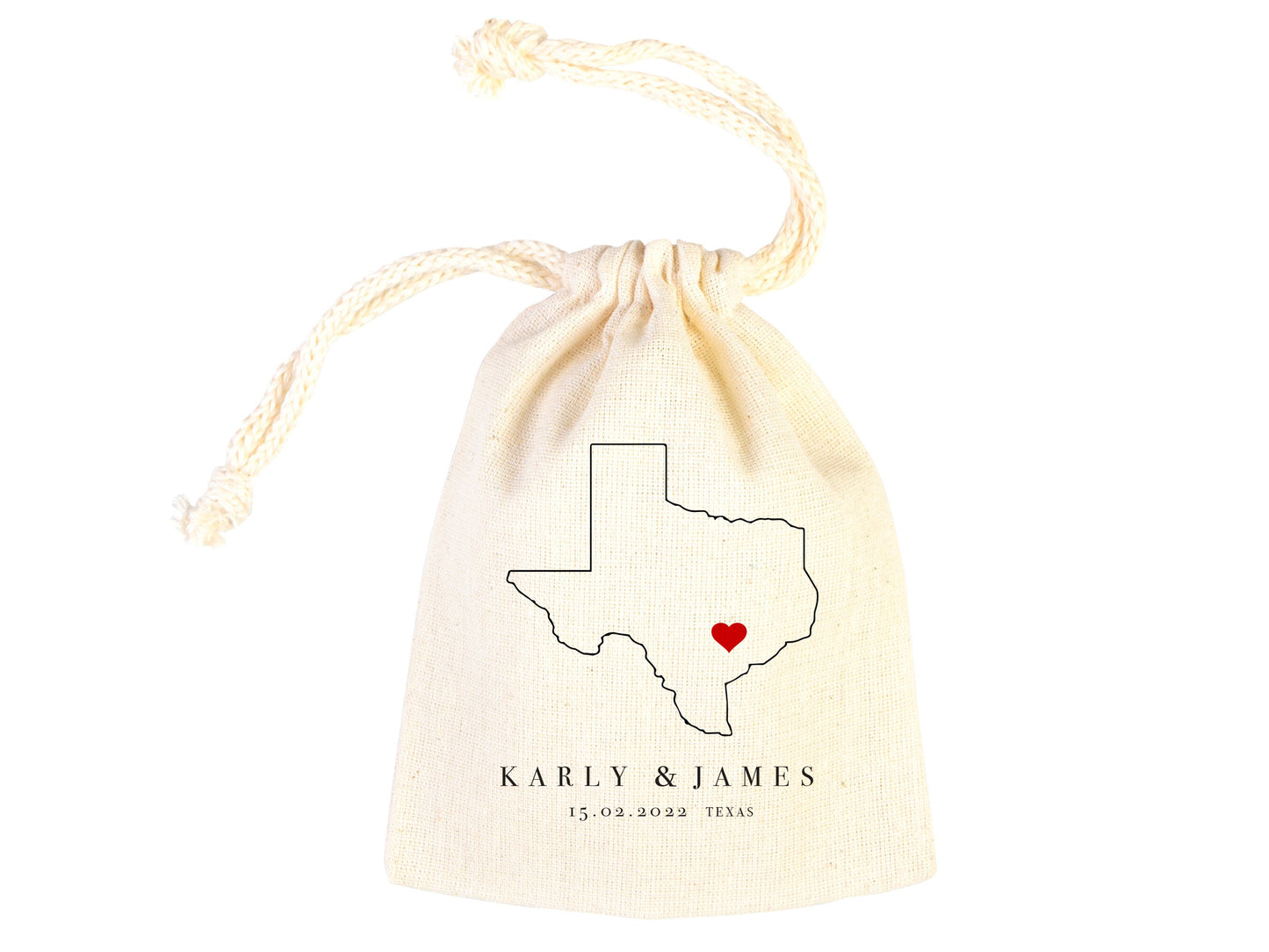 Customized Texas Wedding Welcome Bag - Texas Party Favor Bags - Texas Wedding Tote - Custom With Your name or Design