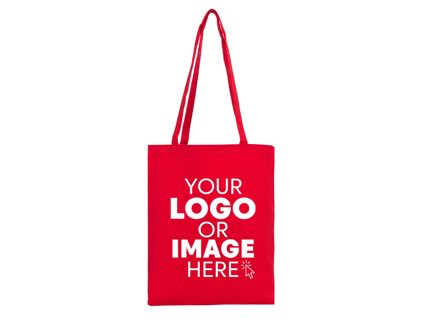 Red Canvas Tote Bag, Custom Cotton Bags, 14"W x 16"H (36 cm x 41 cm), Personalized Cloth Bags, Favour bags, Promotional, Gift, Canvas Fabric Bags