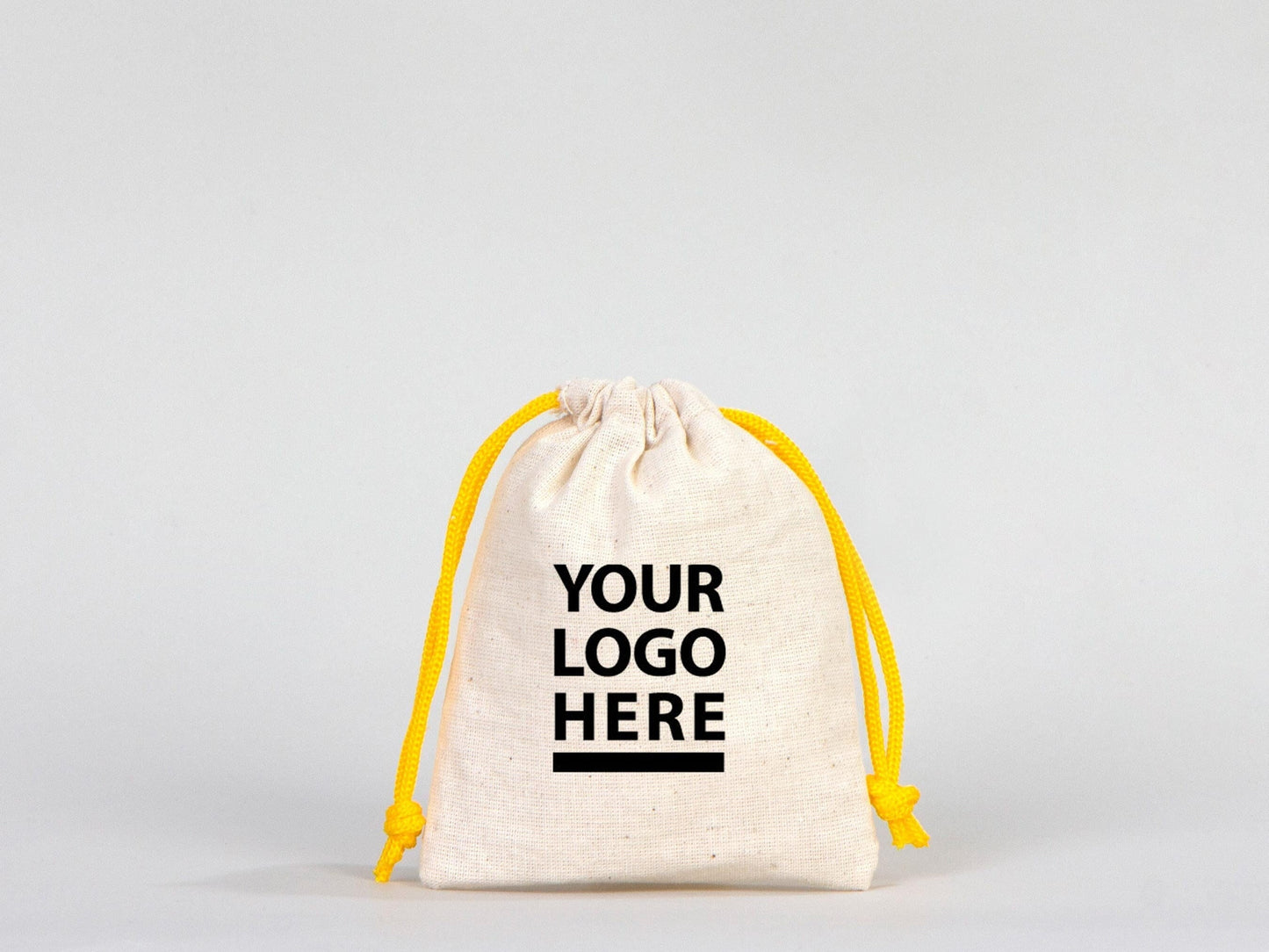 Custom Bag - Drawstring Muslin Bags, 4"W x 5"H (10 cm x 13 cm) Hangover Kit, Wedding Welcome Bags Custom Favor Bags