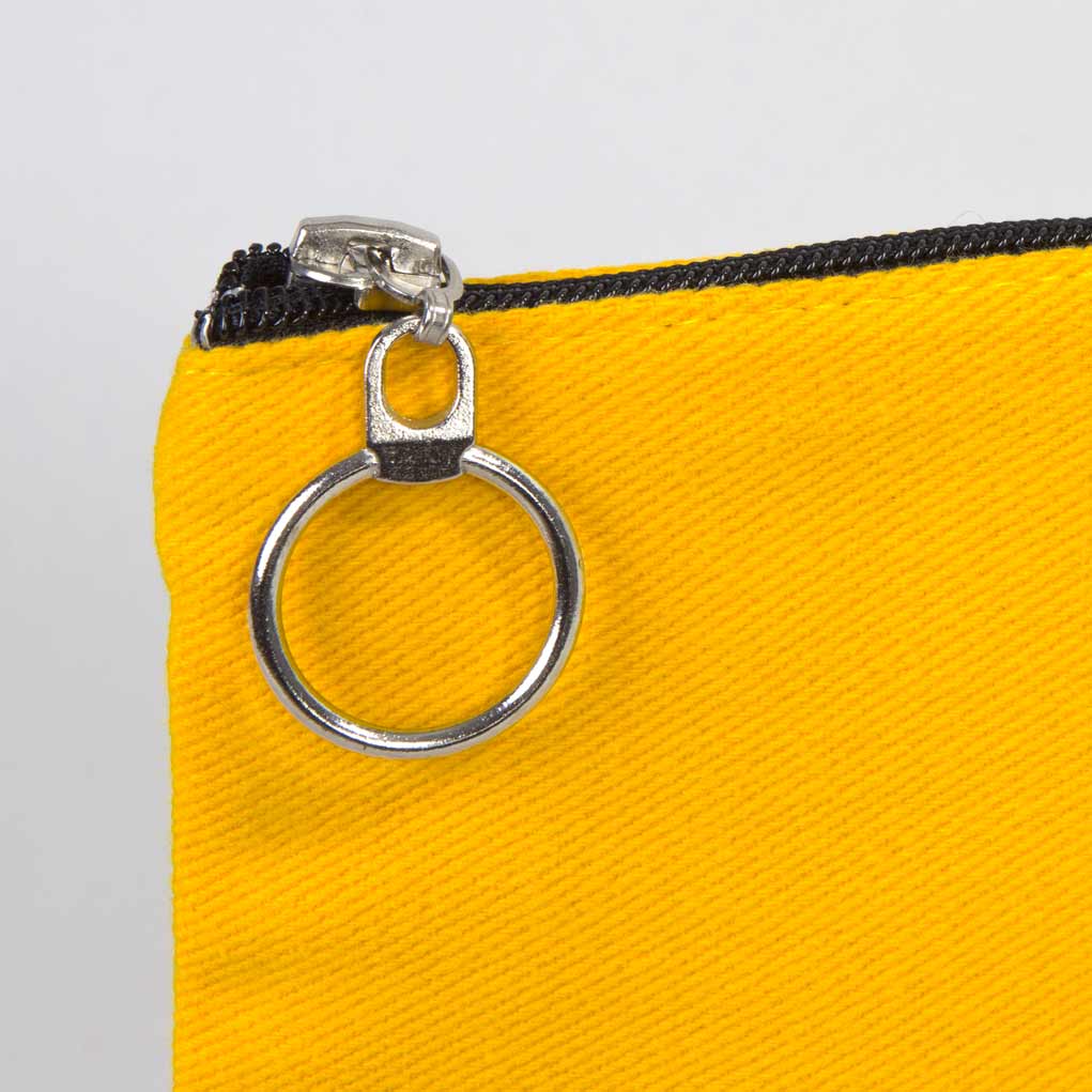 Yellow Ipad Bag Lined - 12"W x 8"H (30 cm x 20 cm)