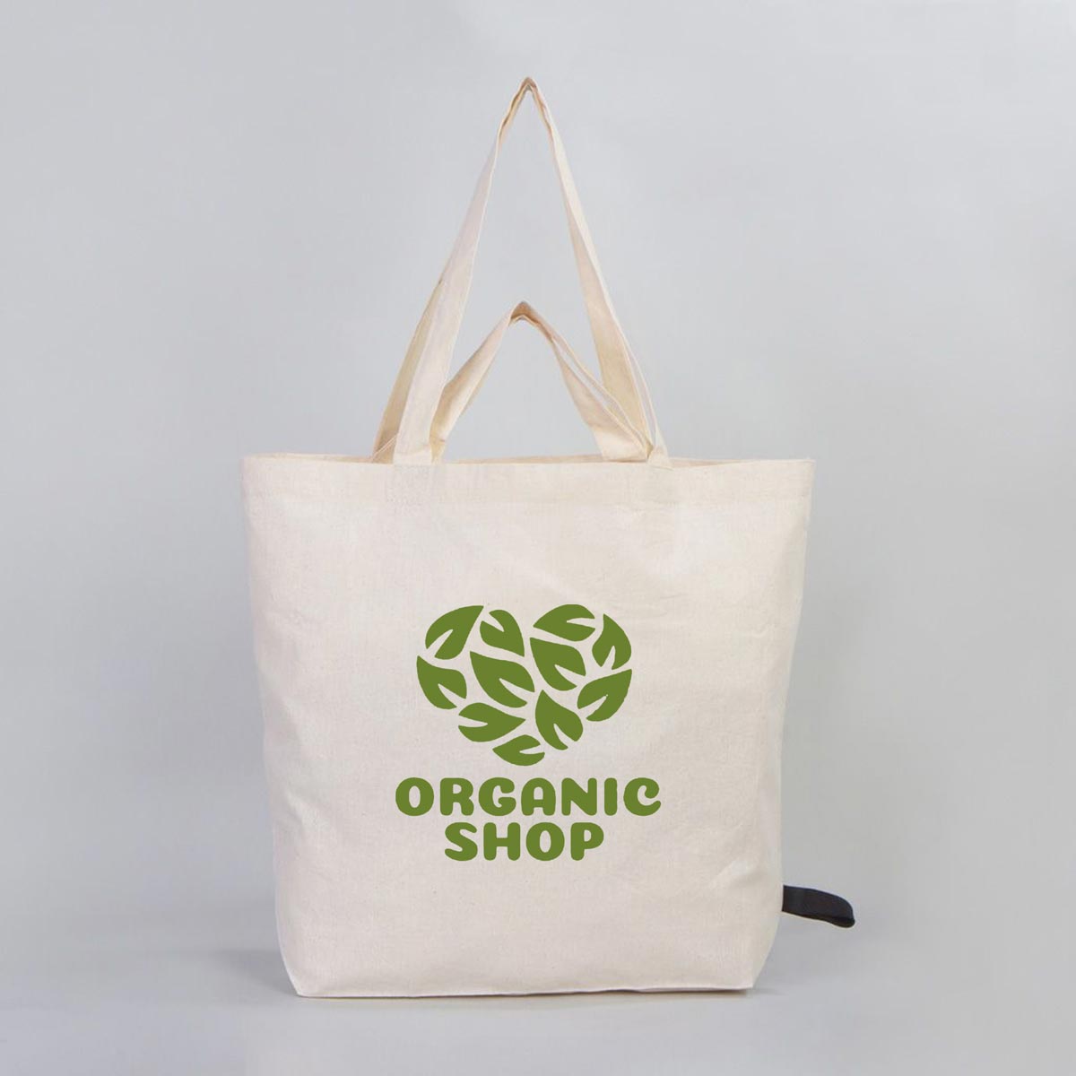 Large Foldable Shopping Bag - 16" W x 14" H x 4" L (48 cm x 41 cm x 10 cm) - (Customize)
