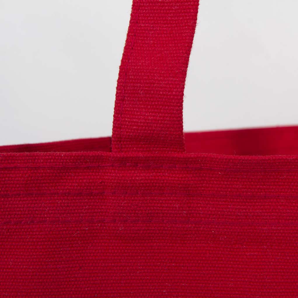 Red Canvas Bag 14"W x 16"H (35x40 cm)