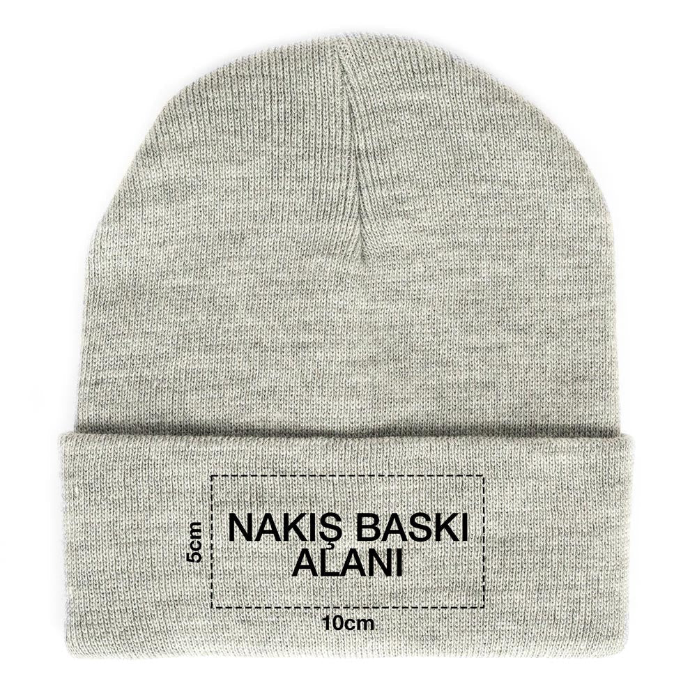 Embroidered Beret - Light Gray 1.0 Quality