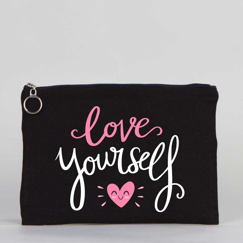 Black Ipad Portfolio Bag Lined 12"W x 8"H (30 cm x 21 cm) - Customize