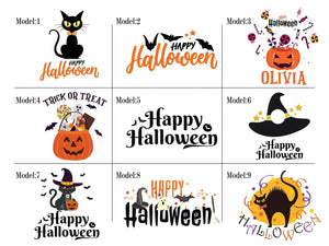 Personalized Halloween Drawstring Pouch Bag – 6"x8" Trick or Treat Candy Bag with Name, 27 Designs - Pamusan.com