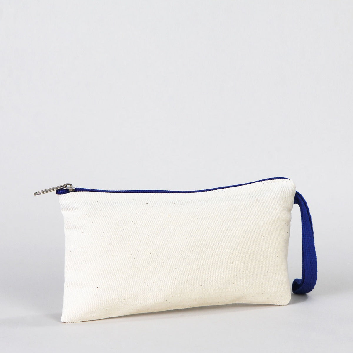 Fabric Pencil Case - 8" W x 4" H (21x10 cm) - Dark Blue Zippered