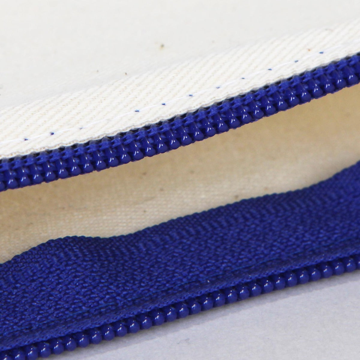 Fabric Pencil Case - 8" W x 4" H (21x10 cm) - Dark Blue Zippered