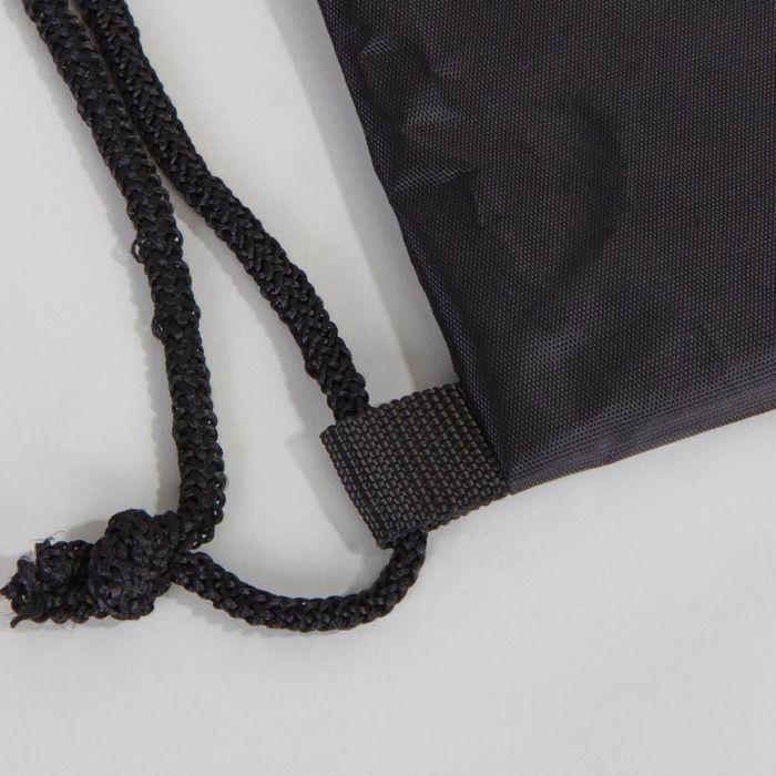 Polyester Drawstring Backpack 12" W x 18" H (32 cm x 45 cm) - Black (Customize)