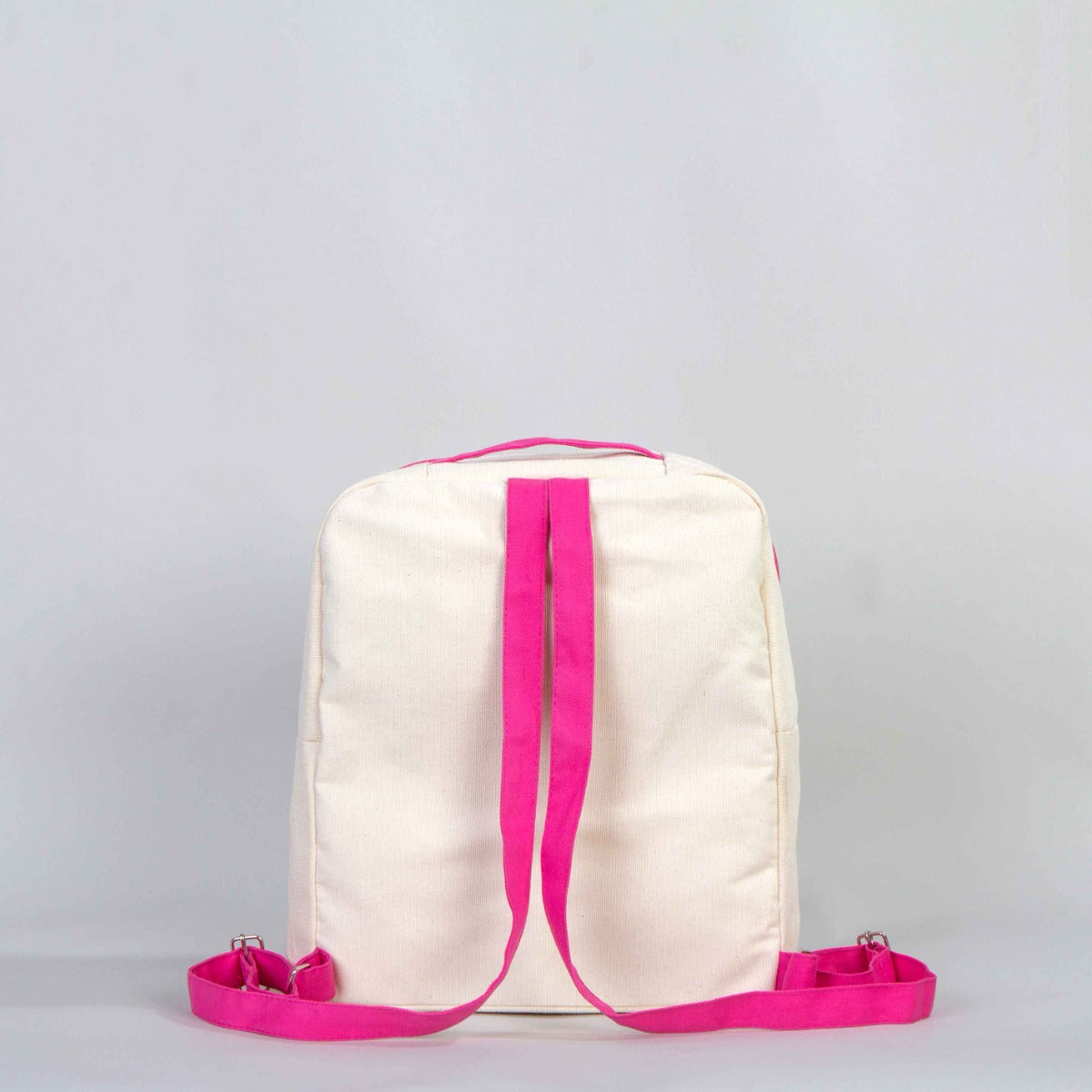 VIP Canvas Backpack 10"W x 13"H x 4"L (25 cm x 32 cm x 10 cm) - Fuchsia (Customize)