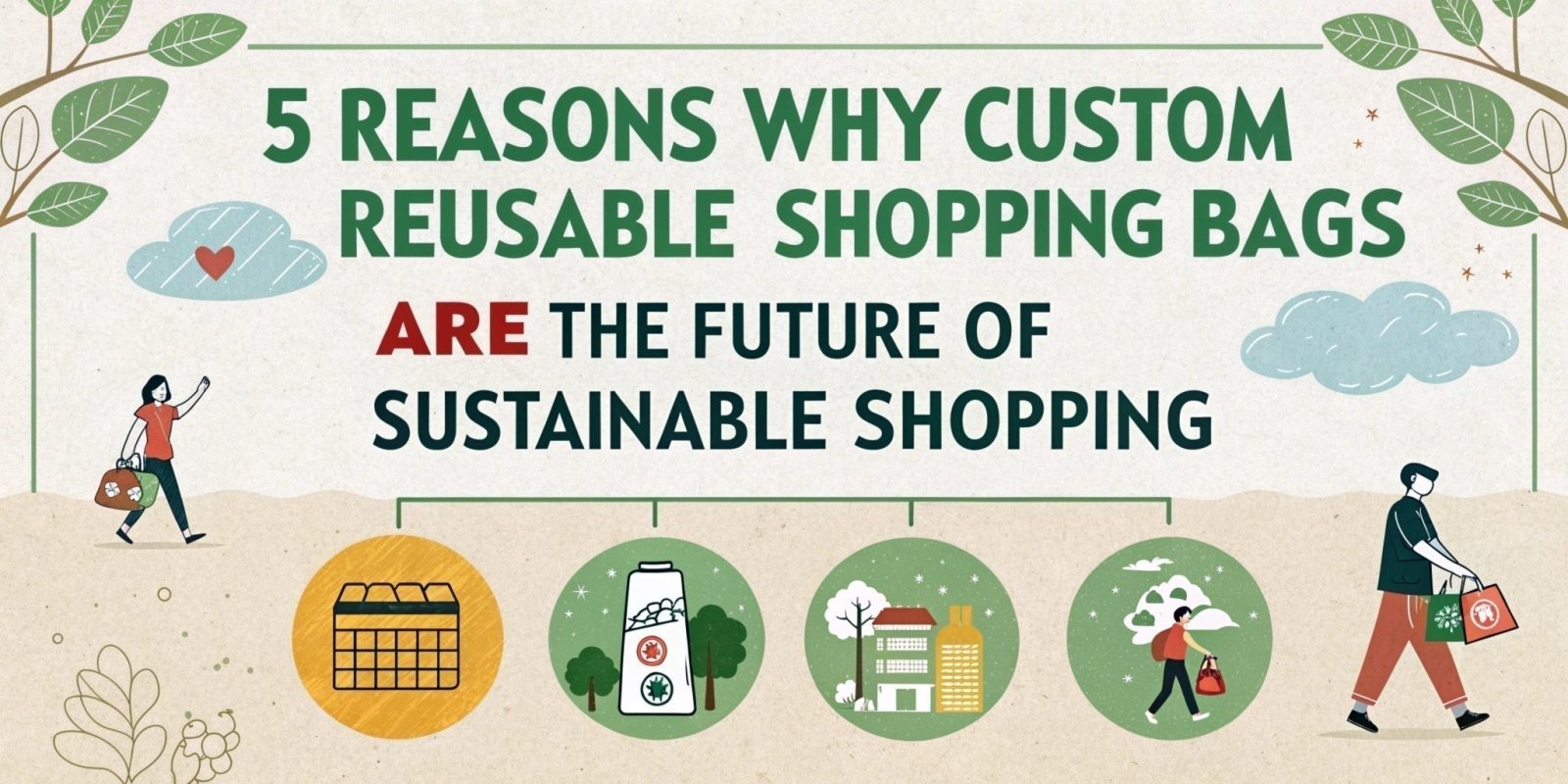 5 Reasons Why Custom Reusable Shopping Bags are the Future of Sustainable Shopping - Pamusan.com
