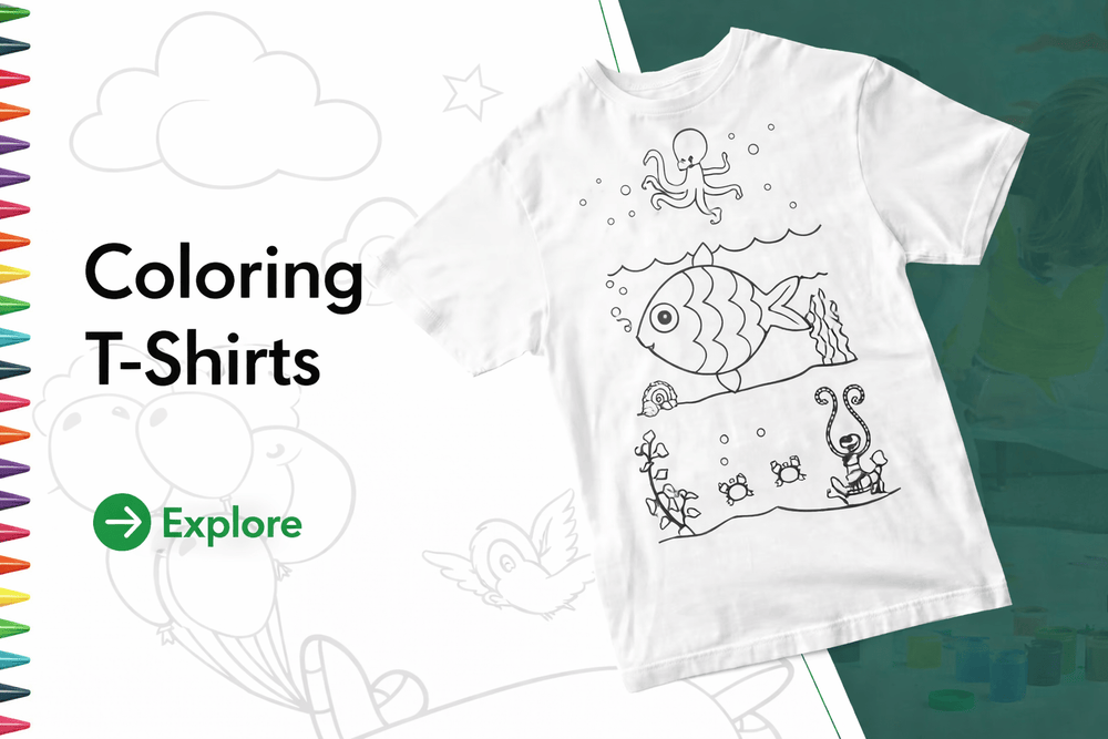Coloring T-Shirt - Pamusan.com