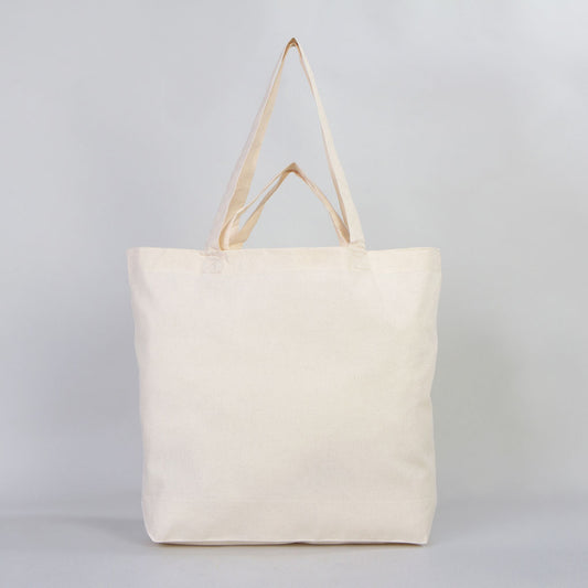 Cotton Shopping & Grocery Bag 19 W" x 16 H"x 4 L'' (48cm x 41 x 10 cm) - Customize