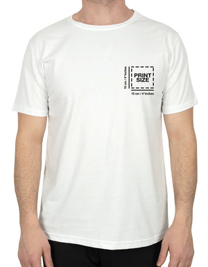 Basic T-shirt White - Print