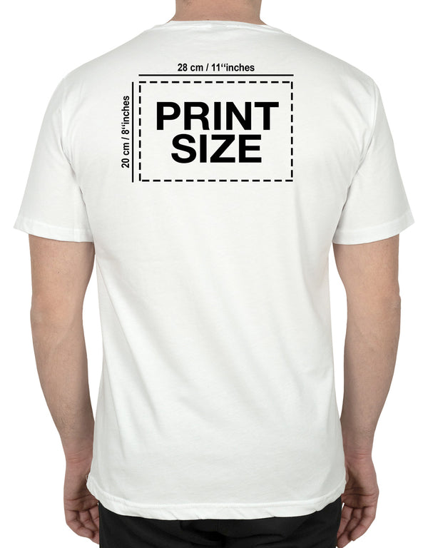 Basic T-shirt White - Print
