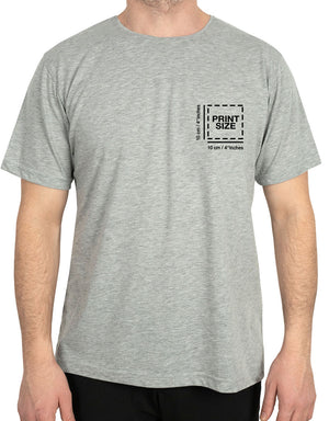Basic T-shirt Gray-Print