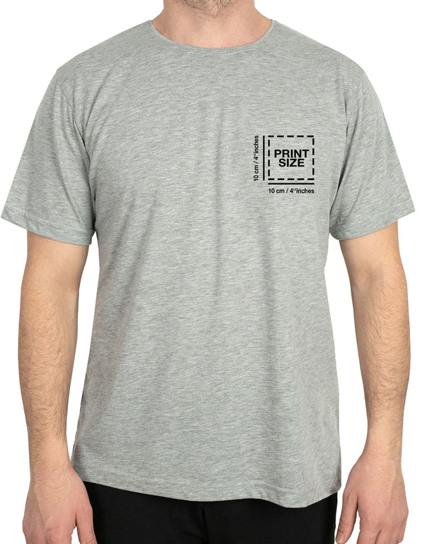 Basic T-shirt Gray-Print