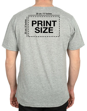 Basic T-shirt Gray-Print