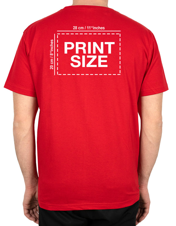 Basic T-shirt Red - Print