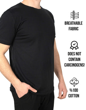 Basic T-shirt Black - Print