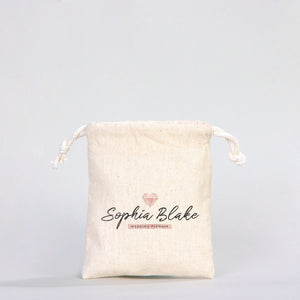 Fabric Pouch  4" W x 5" H (10 cm x 13 cm)  -  (Customize)