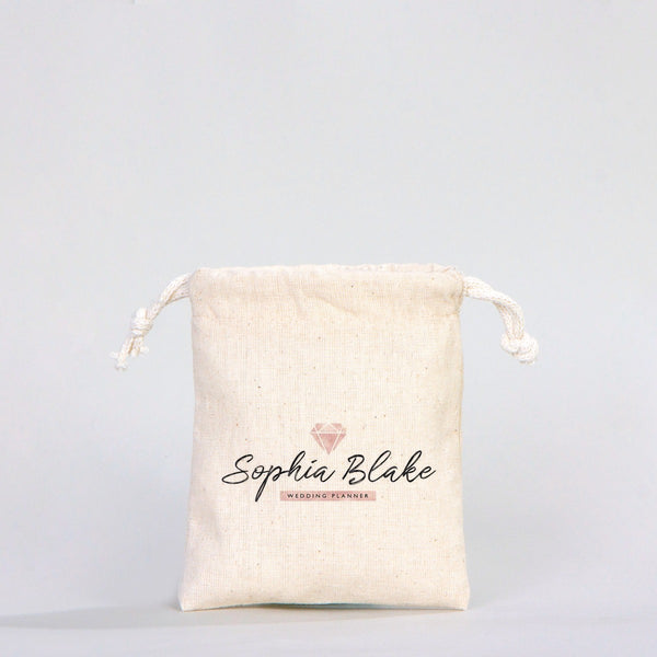 Fabric Pouch  4" W x 5" H (10 cm x 13 cm)  -  (Customize)