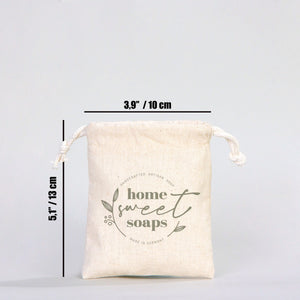 Fabric Pouch  4" W x 5" H (10 cm x 13 cm)  -  (Customize)