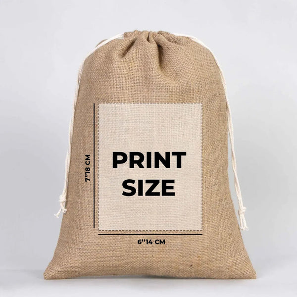 12x16 Coffee Burlap Tote Bags - Natural Jute Drawstring Gift Bags - Pamusan.com