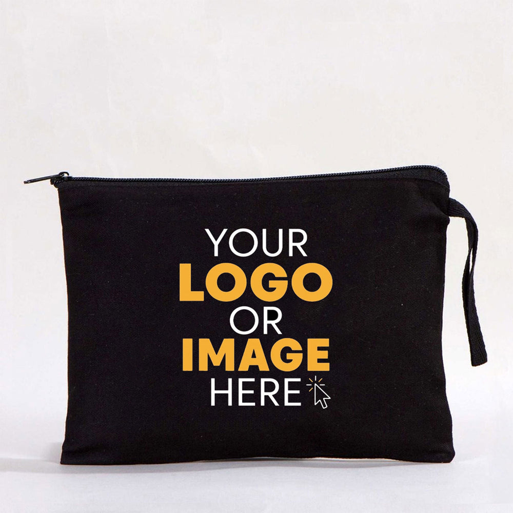 Clutch Bag - Black 8"W x 6"H-21x15 cm (customized)