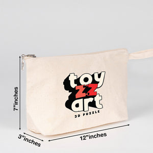 Personalized Canvas Clutch -  12" x 7" x 3"