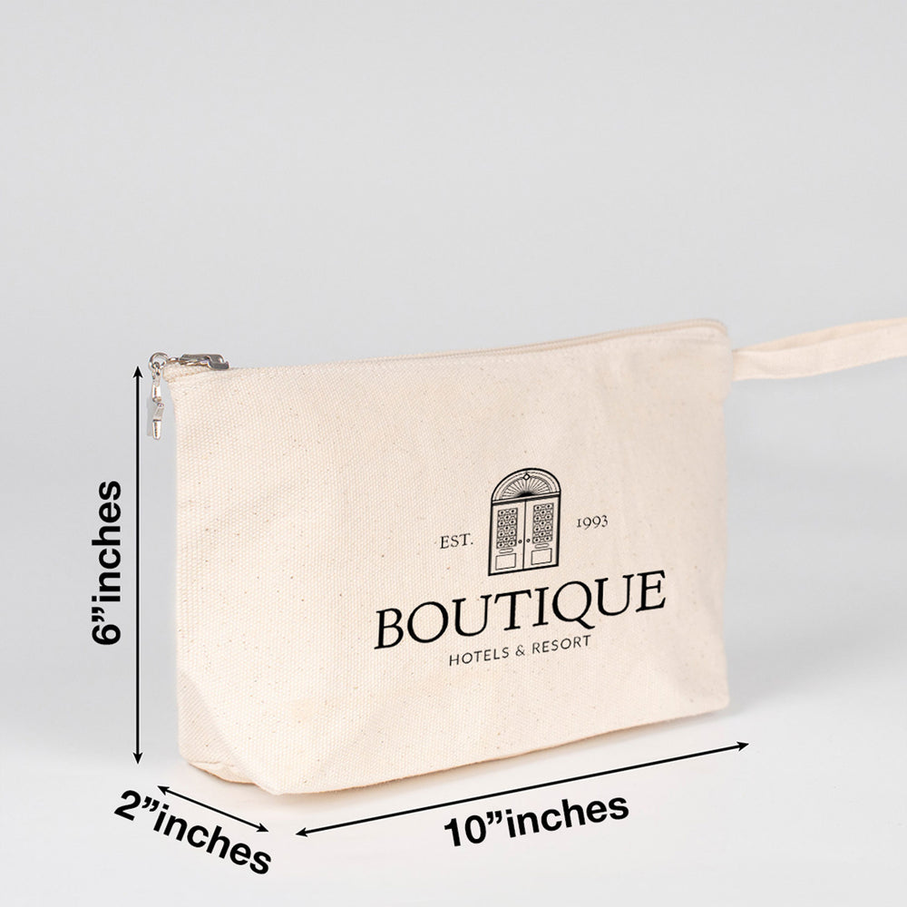 Personalized Canvas Clutch Bag – 10" x 6" x 2"