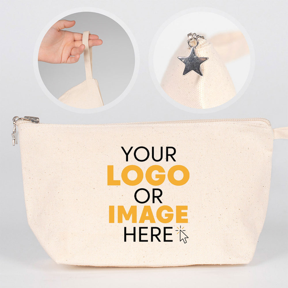 Personalized Canvas Clutch -  12" x 7" x 3"