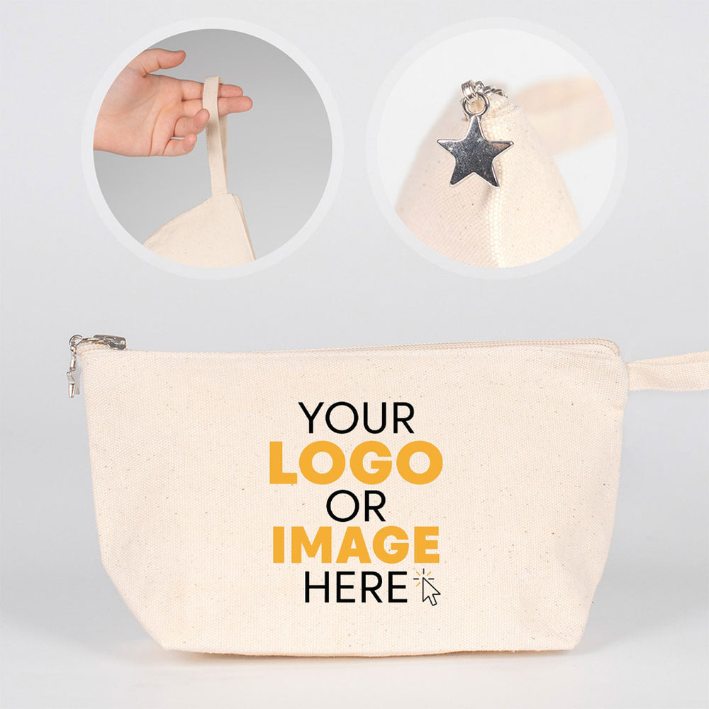 Personalized Canvas Clutch Bag – 10" x 6" x 2"