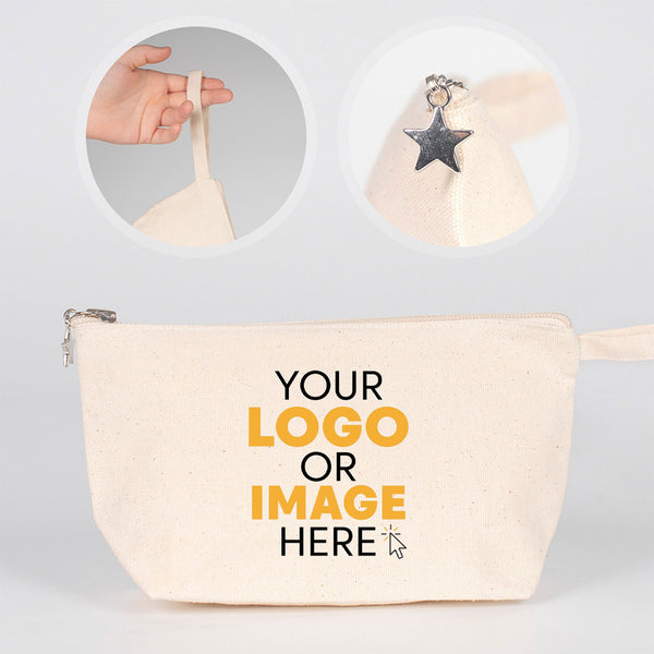 Personalized Canvas Clutch Bag – 10" x 6" x 2"