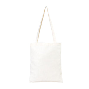 Blank Cotton Tote Bag with Long Handles – Natural Color 12"x14"İnch