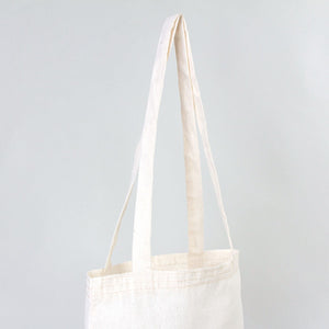 Blank Cotton Tote Bag with Long Handles – Natural Color 12"x14"İnch