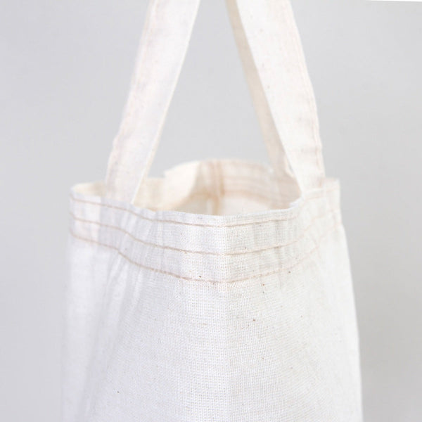 Blank Cotton Tote Bag with Long Handles – Natural Color 12"x14"İnch