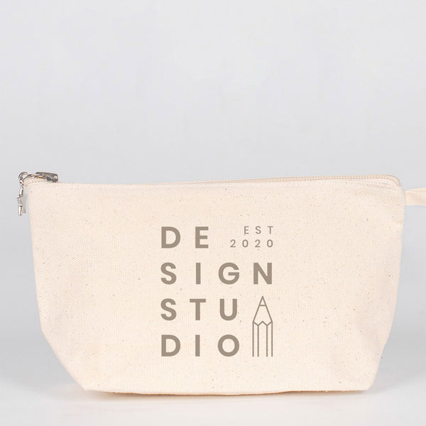 Personalized Canvas Clutch -  12" x 7" x 3"