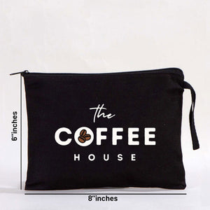 Clutch Bag - Black 8"W x 6"H-21x15 cm (customized)