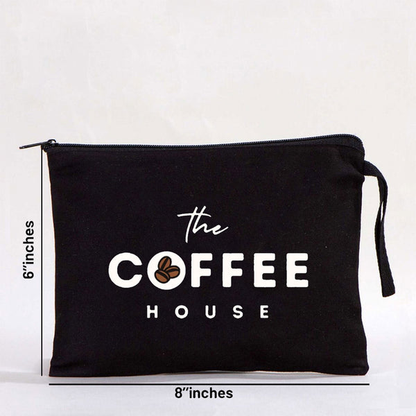 Clutch Bag - Black 8"W x 6"H-21x15 cm (customized)