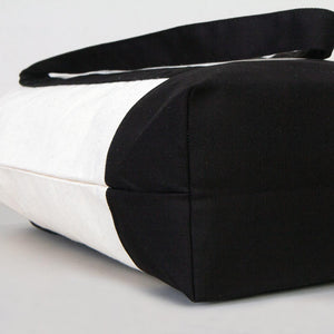 Black Canvas Tote Bag – Large 16"x14"x5", Eco-Friendly & Reusable
